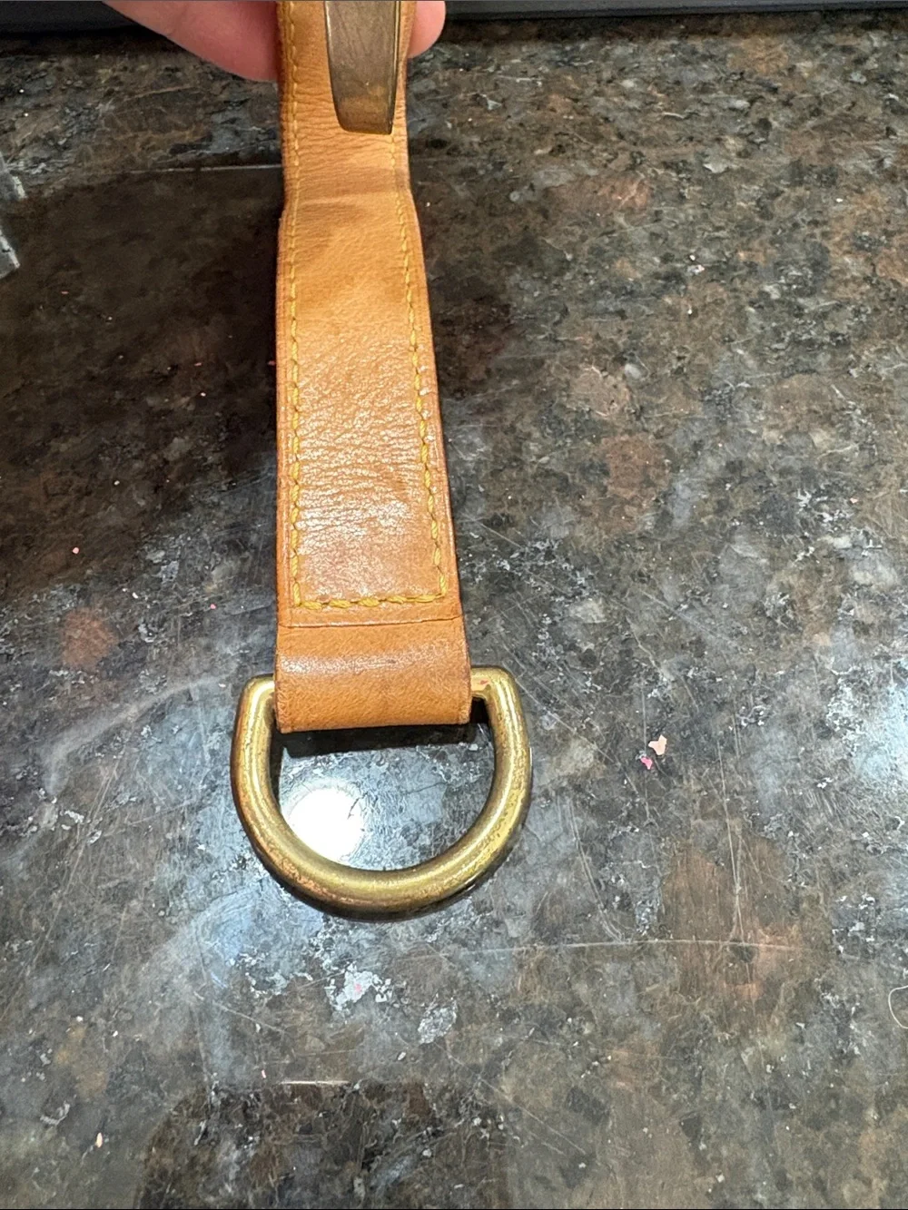 Louis Vuitton luggage tag and strap used condition